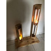 Kleines Und Großes Windlicht Aus Paletten Kleines Und Großes Windlicht Aus Paletten von Palettenstyle