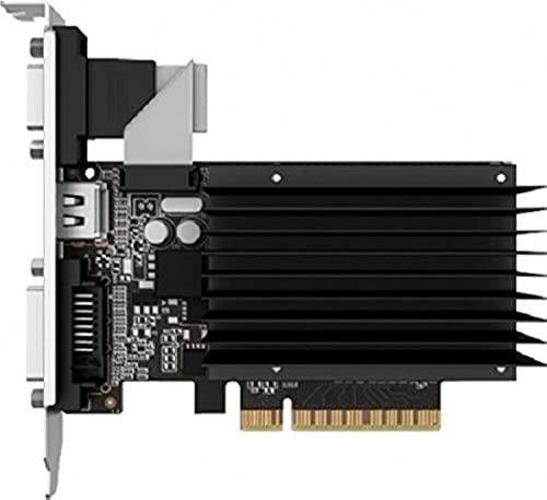 Palit NVIDIA GT730 GeForce Grafikkarte(PCI-e, 2GB GDDR3 Speicher, VGA, DVI, HDMI 1 GPU, 64bit) Palit PCI-E GT730 2048MB Passive 64bit DDR3 DVI/HDMI/VGA von Palit