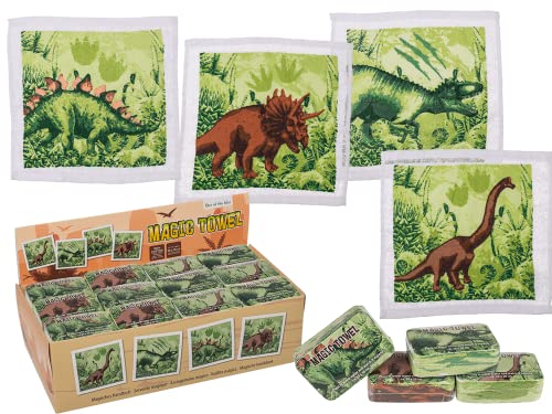 Palleon 12er Set Magisches Baumwoll Handtuch Fußball & Einhorn Zauberhandtuch Dinosaurier von Palleon