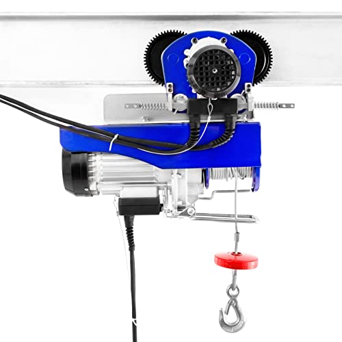 Pallit Seilwinde mit Laufkatze elektrisch | 400 kg/12 m | 800 kg/6 m | inkl. 1,6 m Kabelfernbedienung | Sicherheitsbügel von Pallit