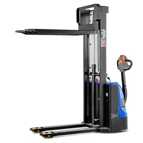 Pallit Elektro Hochhubwagen Budget-XS | 1600 mm Hubhöhe | 1200 kg Tragkraft | inkl. 2 Blei-Gel-Batterien | Stapler elektrisch von Pallit