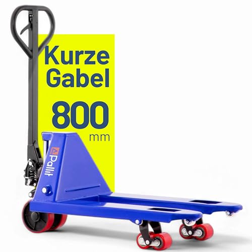 Pallit Hubwagen kurz 2500 kg Tragkraft 800 mm Gabellänge PU Rollen Palettenwagen Gabelhubwagen Short-P Kleiner Lagerwagen Pallit Hubwagen kurz 2500 kg Tragkraft 800 mm Gabellänge PU Rollen Palettenwagen Gabelhubwagen Short-P Kleiner Lagerwagen von Pallit