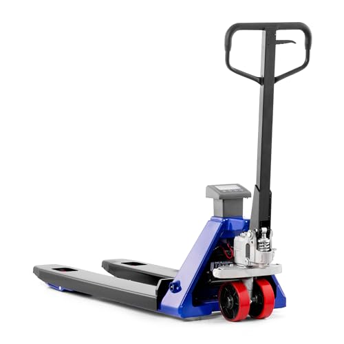 Pallit Profi Hubwagen SCALE+ mit Waage | 0,5 kg Schritte | 2500 kg Tragkraft | 1150 mm Gabellänge | PU Rollen von Pallit
