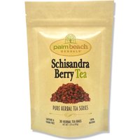 Schisandra Beerentee - Pure Herbal Tea Serie Von Palm Beach Herbals | 30 Teebeutel 100% Natur von PalmBeachHerbals