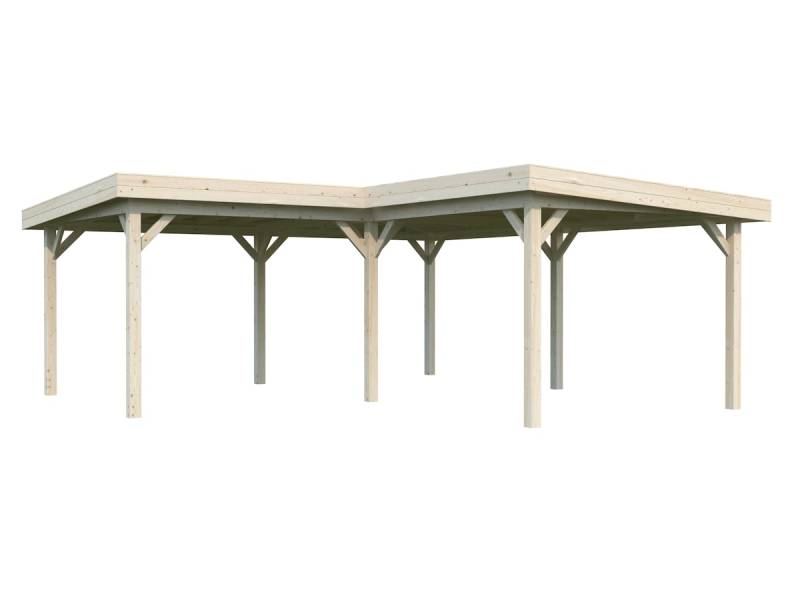 Palmako Carport/Pavillon Connect Lenna 24,9 m² transparent tauchgrundiert von Palmako