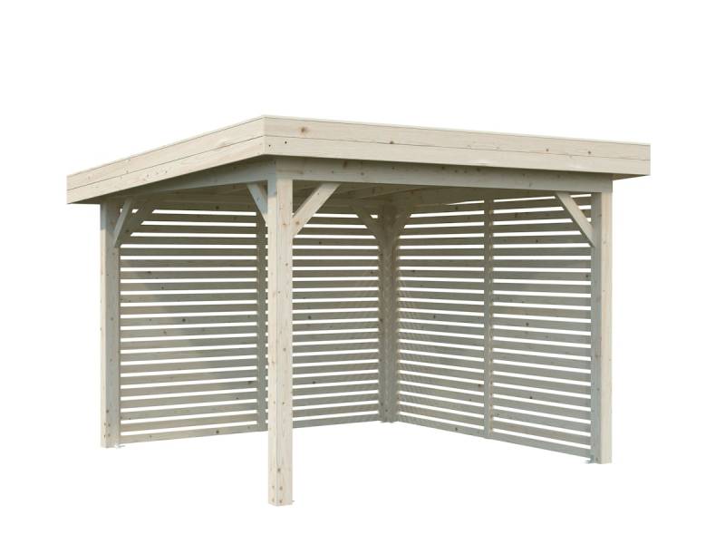 Palmako Carport/Pavillon Connect Lenna 8,3 m² Set 302 transparent tauchgrundiert von Palmako
