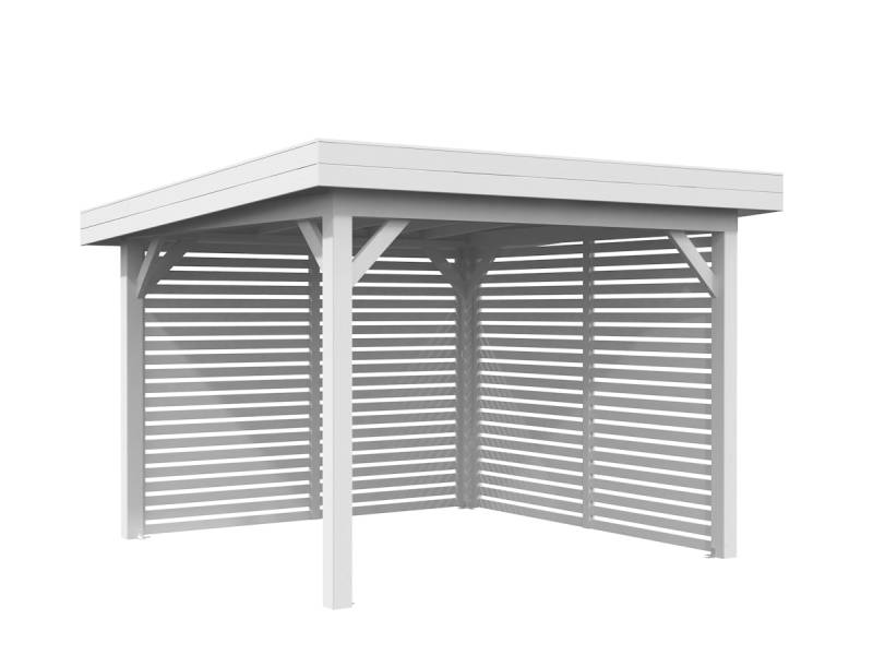 Palmako Carport/Pavillon Connect Lenna 8,3 m² Set 302 weiß lackiert von Palmako