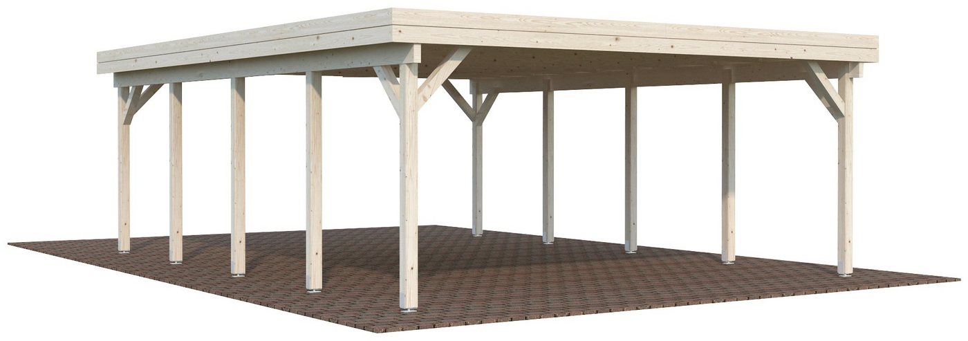 Palmako Doppelcarport Karl, BxT: 600x762 cm von Palmako