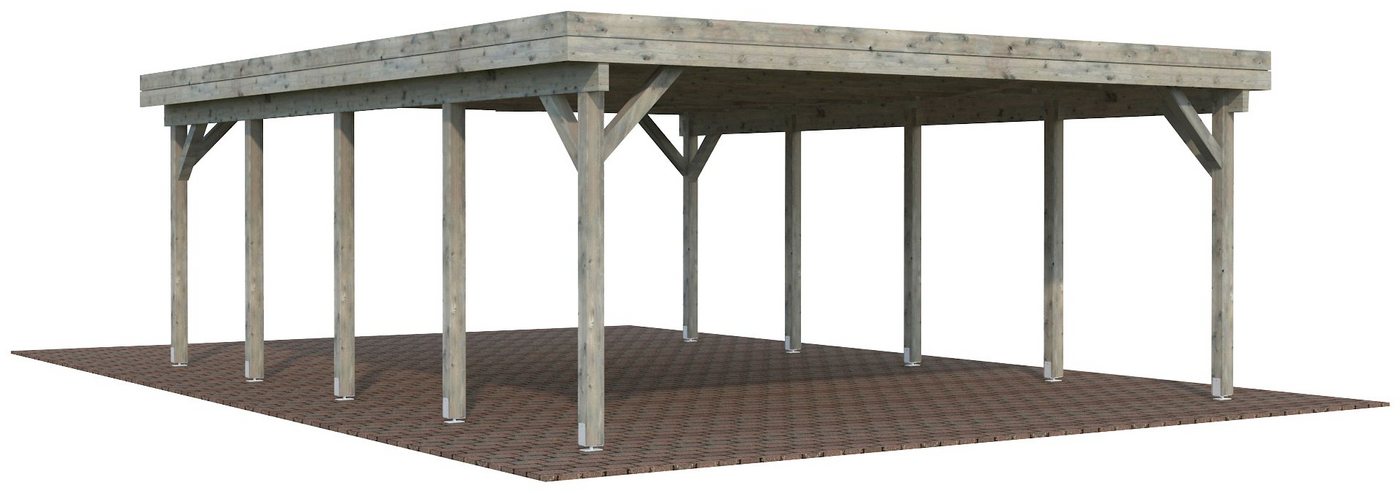 Palmako Doppelcarport Karl, BxT: 600x762 cm von Palmako