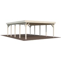 Palmako Doppelcarport "Karl", Holz, natur von Palmako