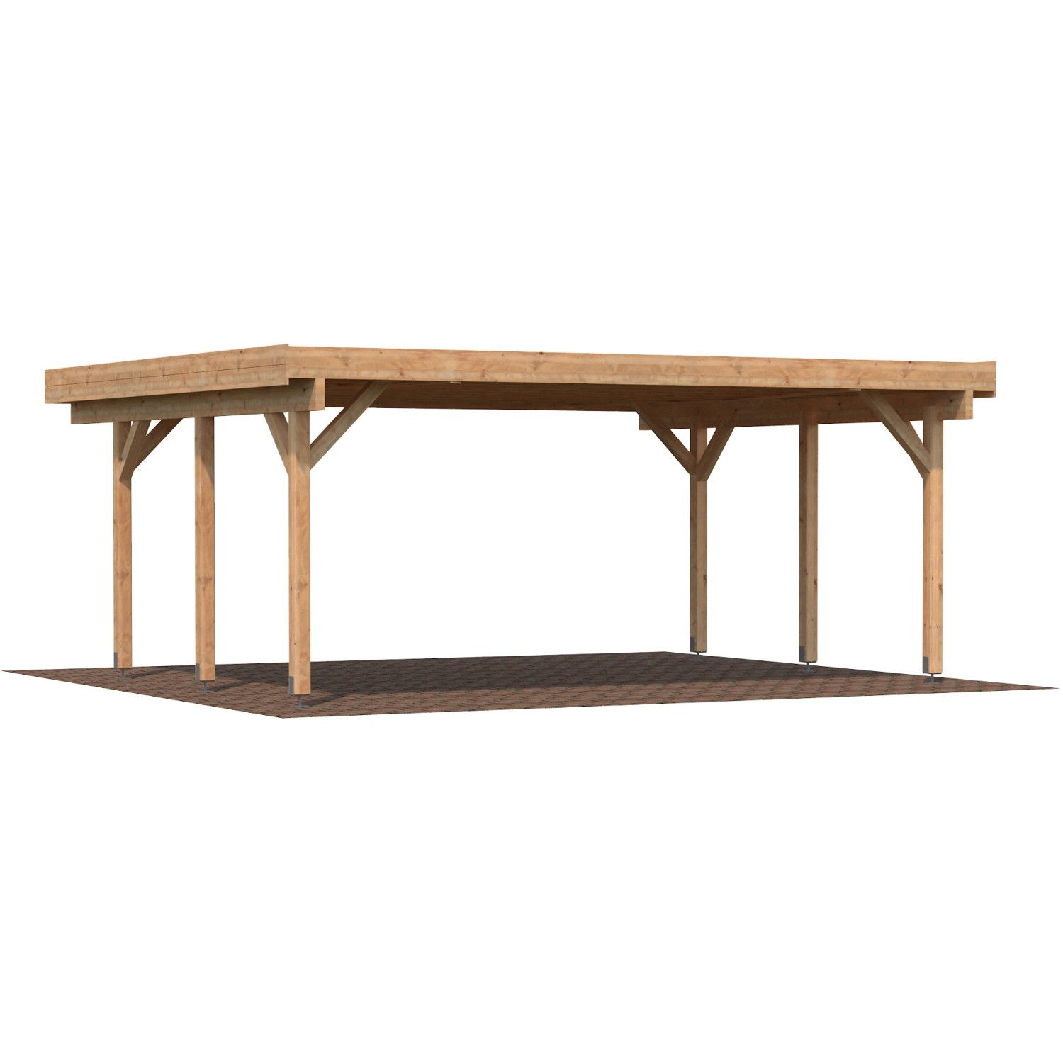 Palmako Doppelcarport Karl Braun tauchgrundiert 600 cm x 512 cm Palmako Doppelcarport Karl Braun tauchgrundiert 600 cm x 512 cm von Palmako