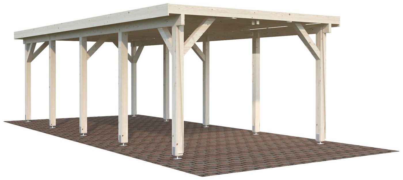 Palmako Einzelcarport Karl, BxT: 360x762 cm von Palmako