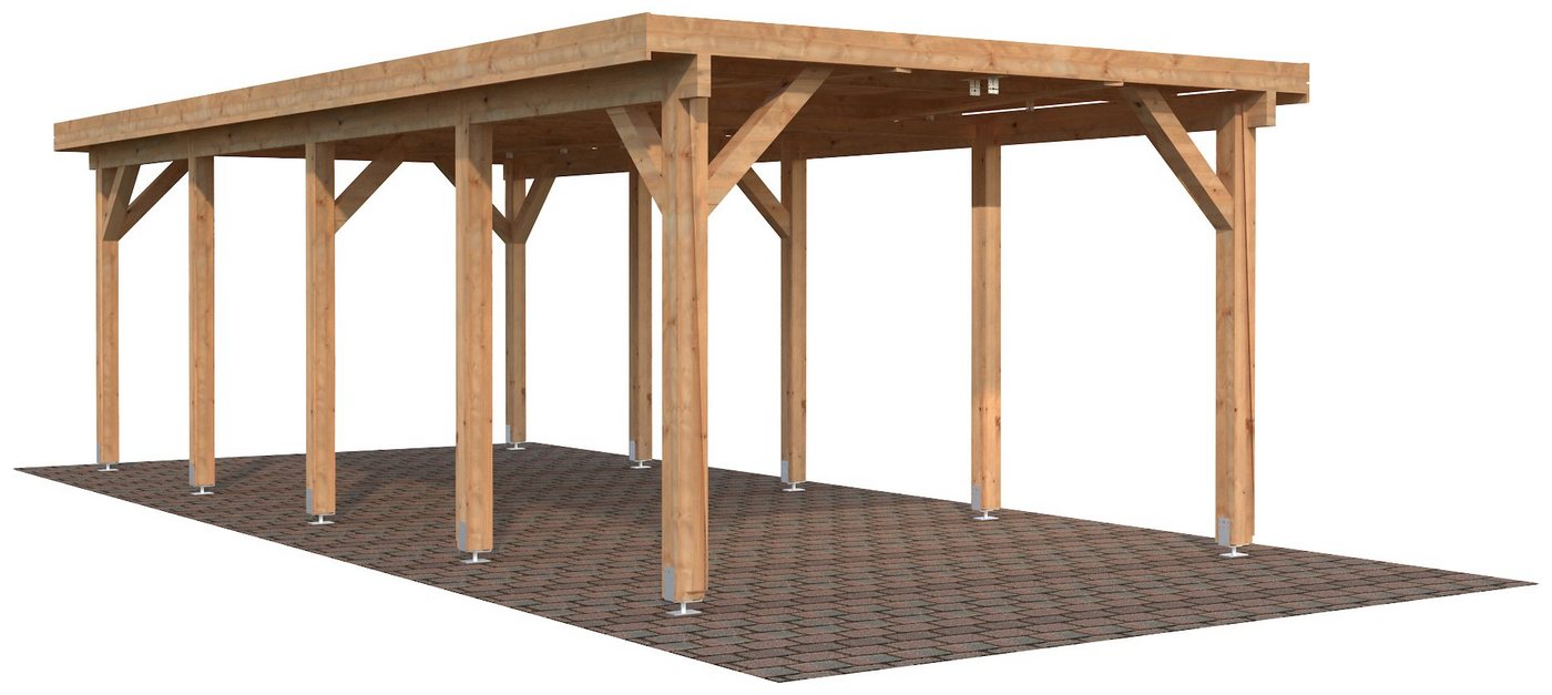 Palmako Einzelcarport Karl, BxT: 360x762 cm von Palmako