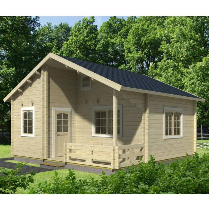 Palmako Ferienhaus Emily 40,1 + 5,2 m² - 70 mm von Palmako