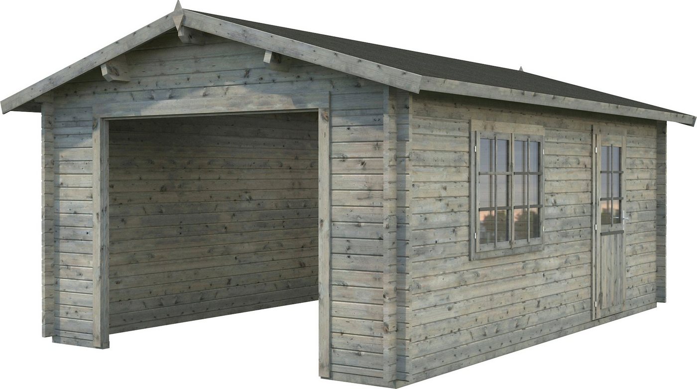 Palmako Garage Irene/Roger, BxTxH: 426x598x276 cm, ohne Tor, grau Palmako Garage Irene/Roger, BxTxH: 426x598x276 cm, ohne Tor, grau von Palmako