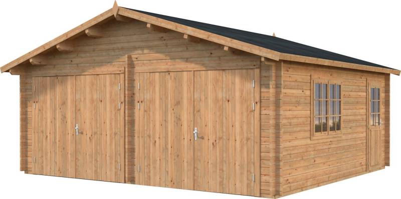 Palmako Garage Roger, BxTxH: 629x565x310 cm, mit Holztor, hellbraun von Palmako