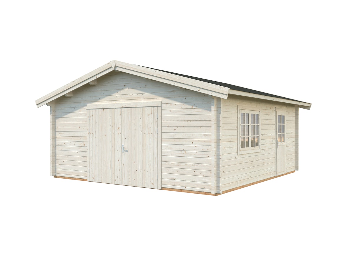 Palmako Garage Roger 27,7 m² - 70 mm - mit Holztor naturbelassen Palmako Garage Roger 27,7 m² - 70 mm - mit Holztor naturbelassen von Palmako