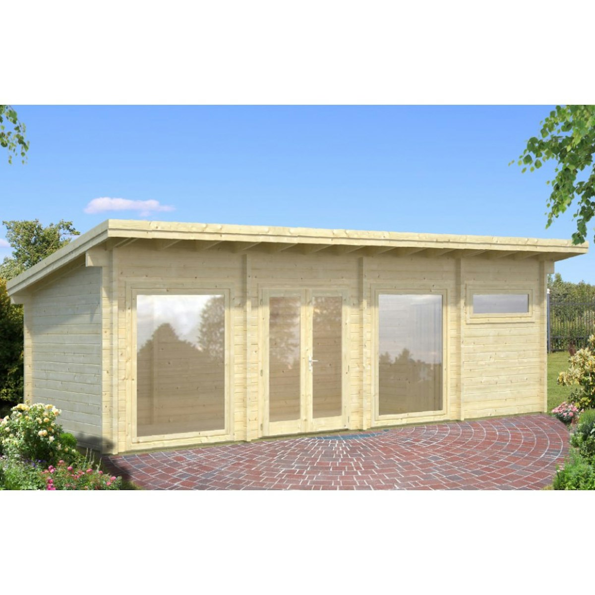 Palmako Gartenhaus Heidi 22,8 m² - 70 mm von Palmako