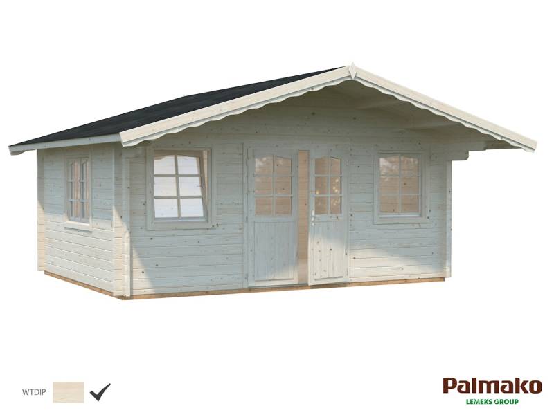 Palmako Gartenhaus Helena 18,6 m² - 70 mm Transparent tauchimprägniert von Palmako