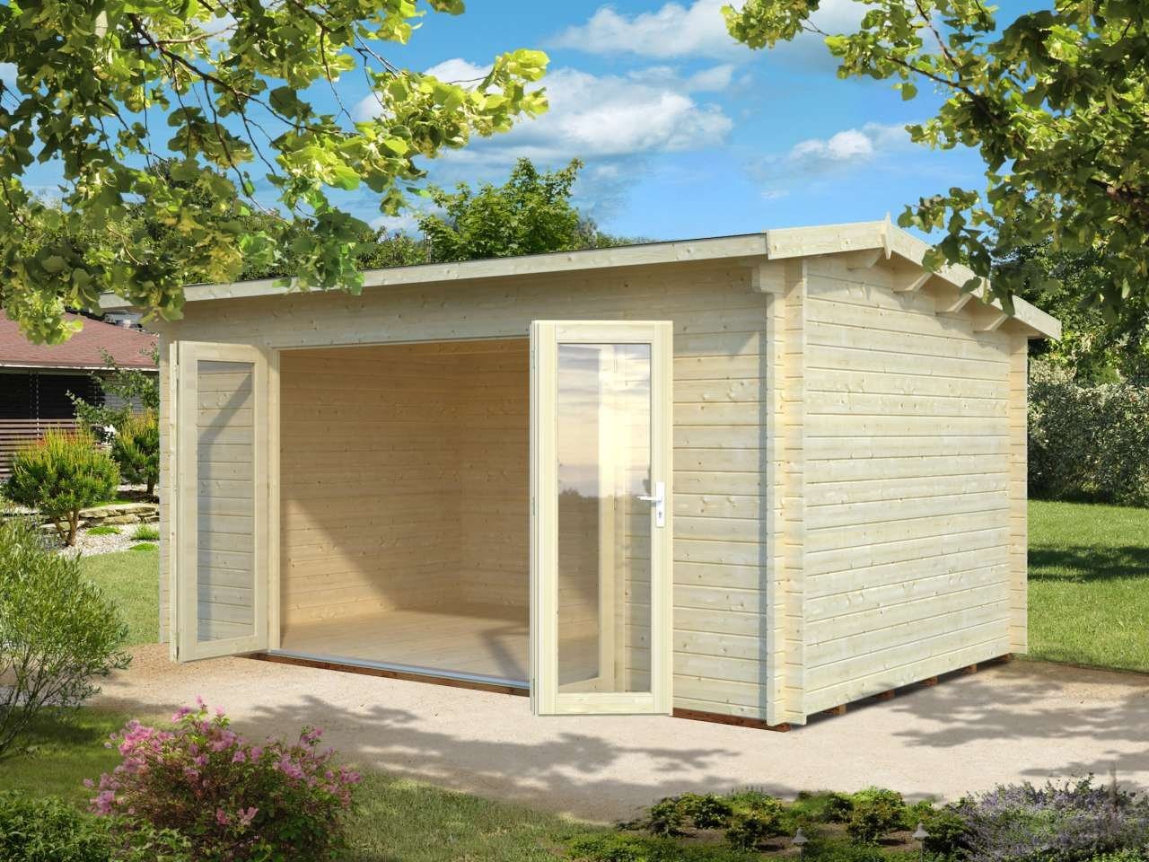 Palmako Gartenhaus Ines 13,7 Holzhaus Blockbohlenhaus, BxT: 500x320 cm von Palmako