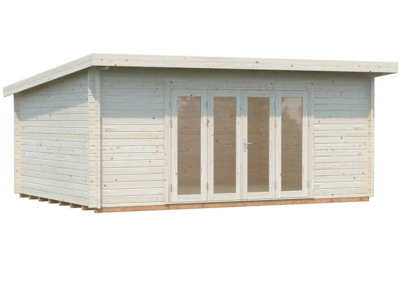 Palmako Gartenhaus Lea 19,4 m² - 44 mm Transparent tauchimprägniert von Palmako