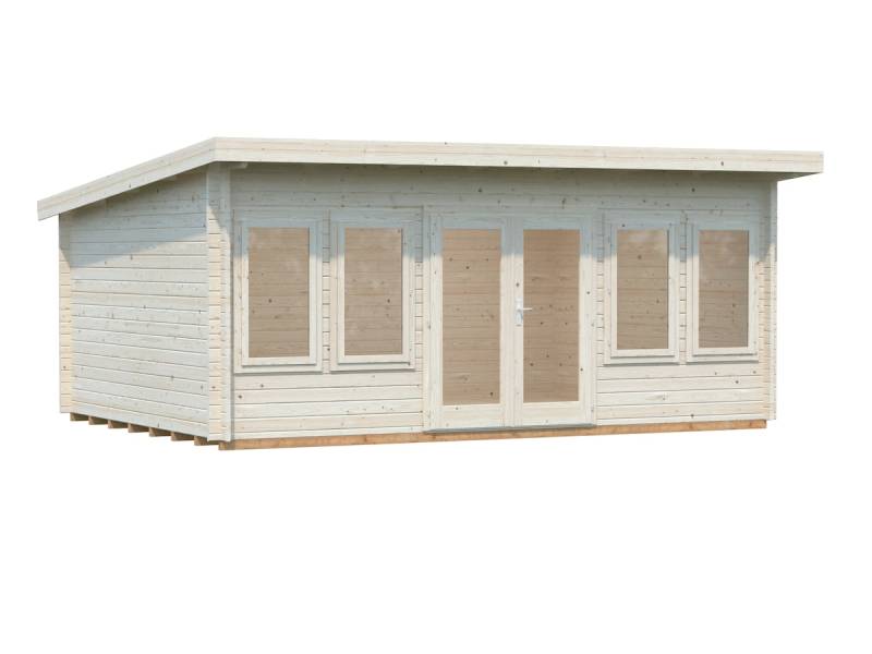 Palmako Gartenhaus Lisa 19,4 m² - 44 mm Transparent tauchimprägniert von Palmako