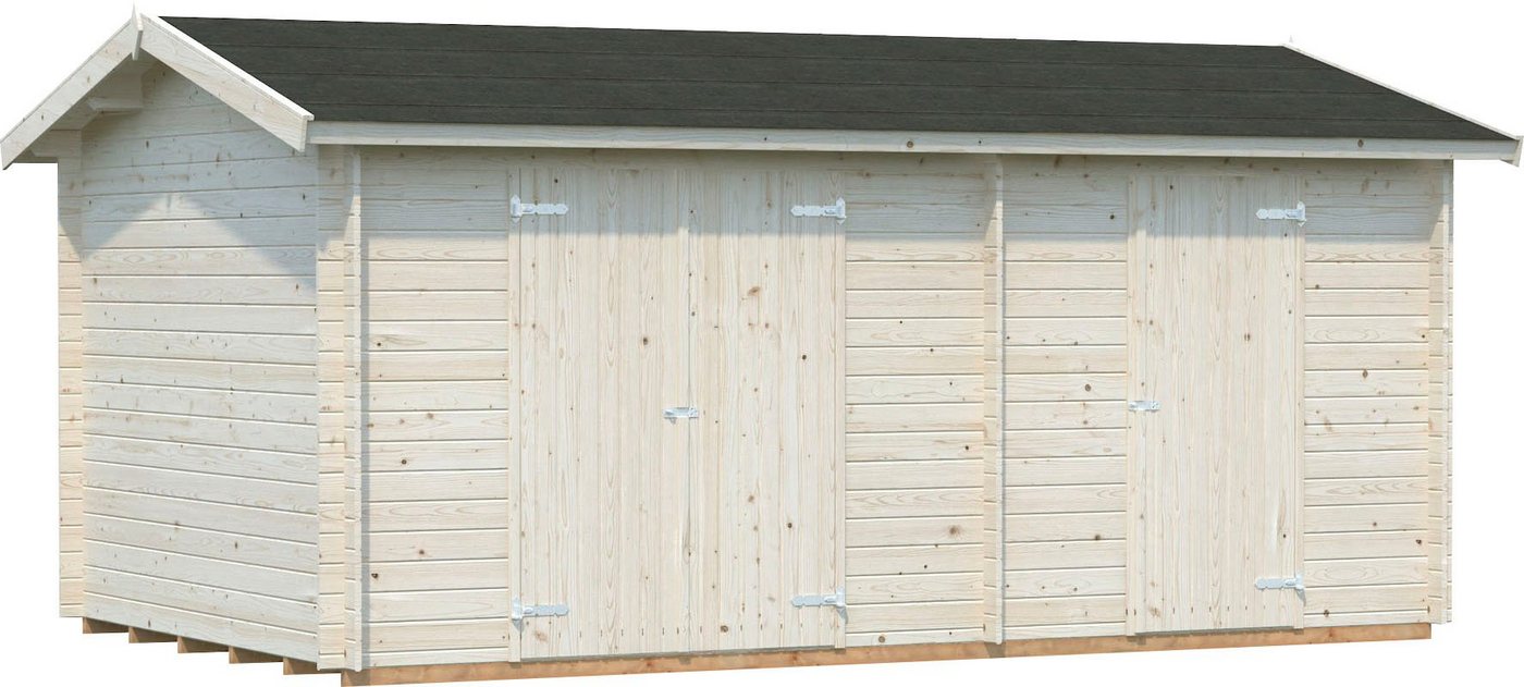 Palmako Gerätehaus Jari, BxT: 550x346 cm, natur von Palmako