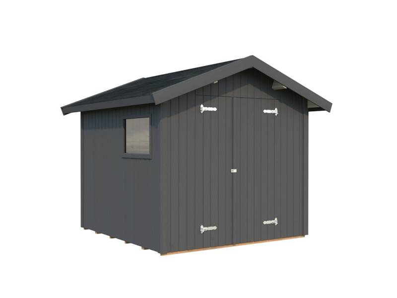 Palmako Gerätehaus Nils 5,4 m² - 16 mm dunkelgrau lackiert von Palmako
