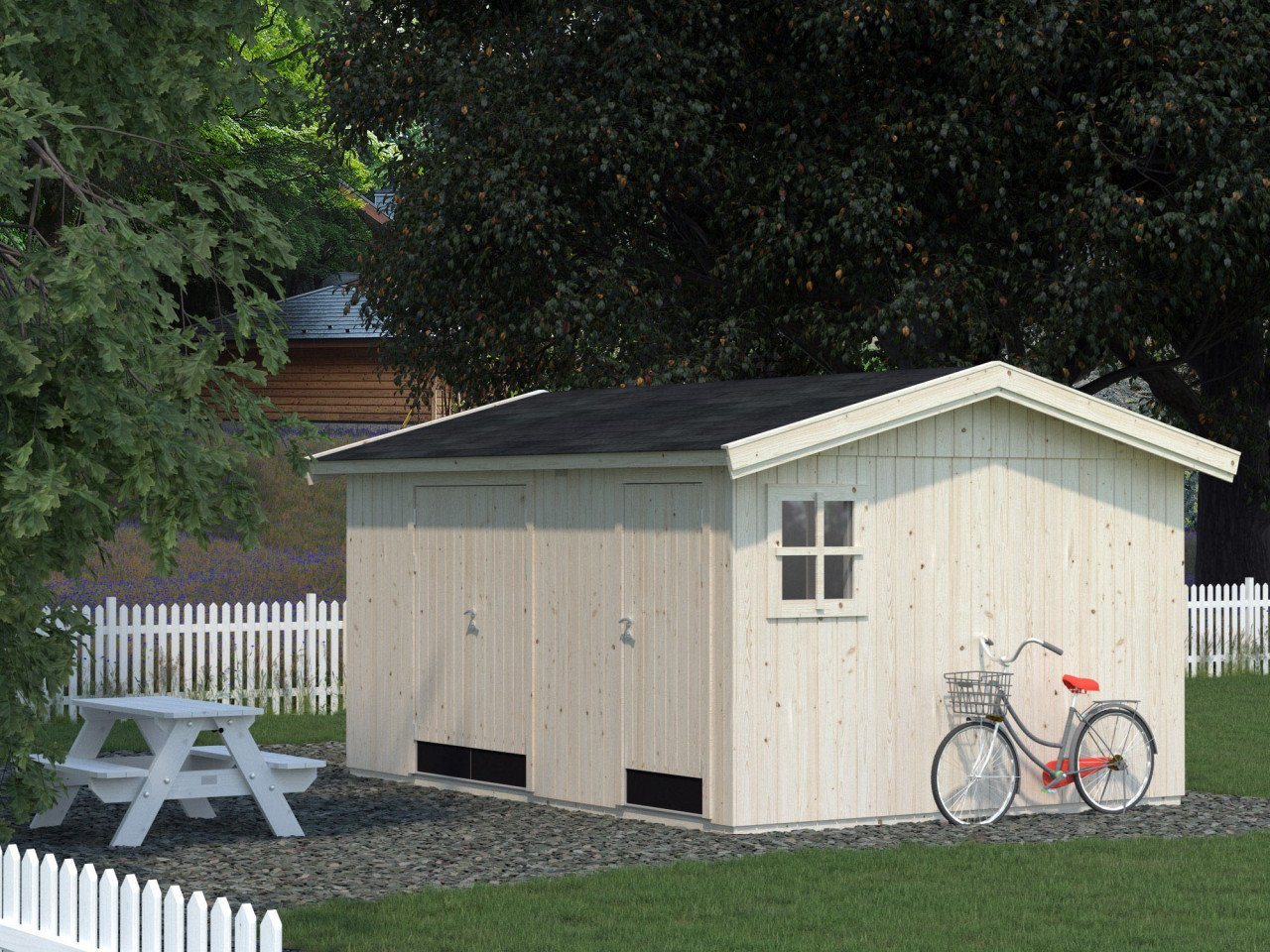 Palmako Gerätehaus Olaf 13,5 Holz Gartenhaus, BxT: 456x332 cm Palmako Gerätehaus Olaf 13,5 Holz Gartenhaus, BxT: 456x332 cm von Palmako