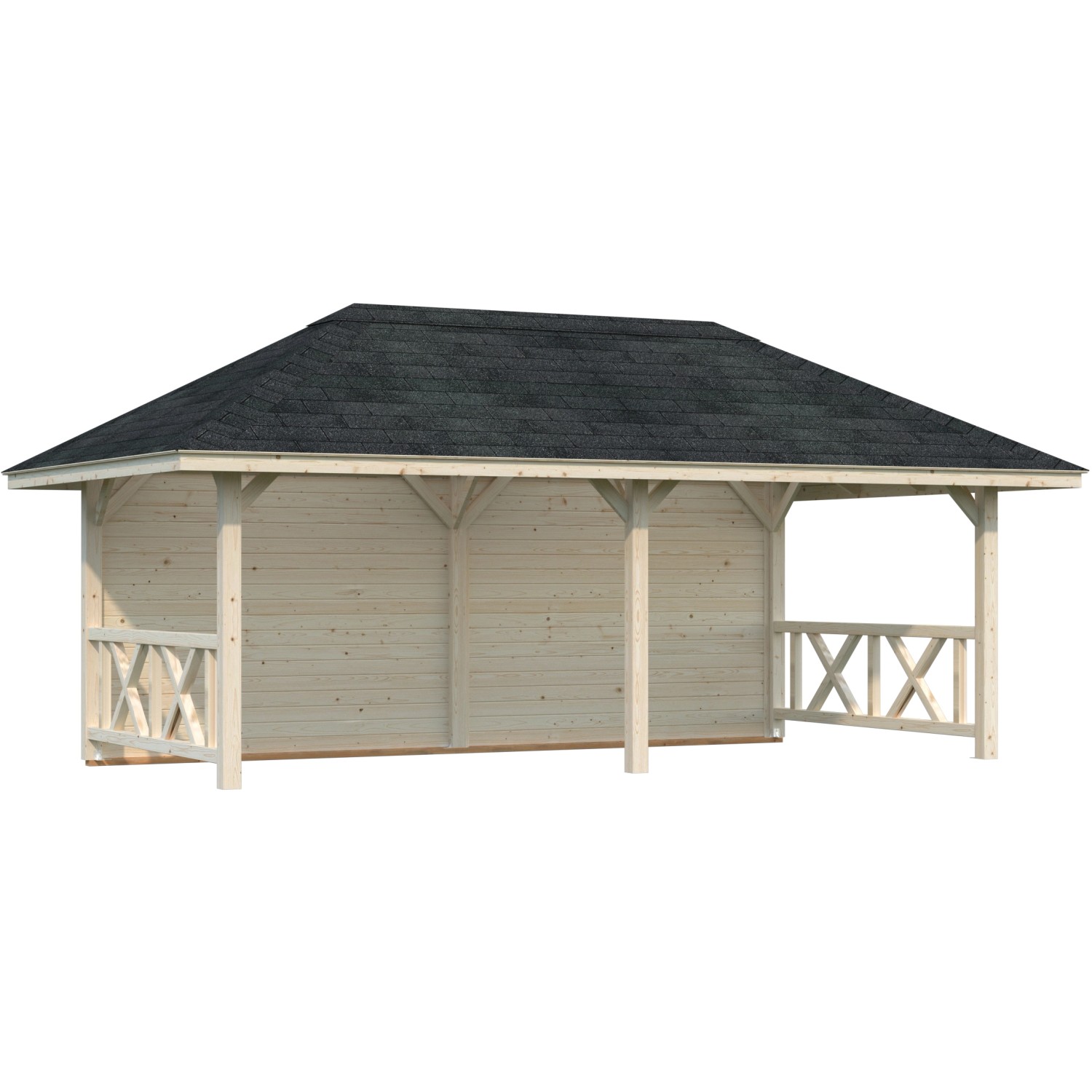 Palmako Holz-Pavillon Bianca 16,6 m² Set 2 Tansparent Tauchgrundiert Palmako Holz-Pavillon Bianca 16,6 m² Set 2 Tansparent Tauchgrundiert von Palmako