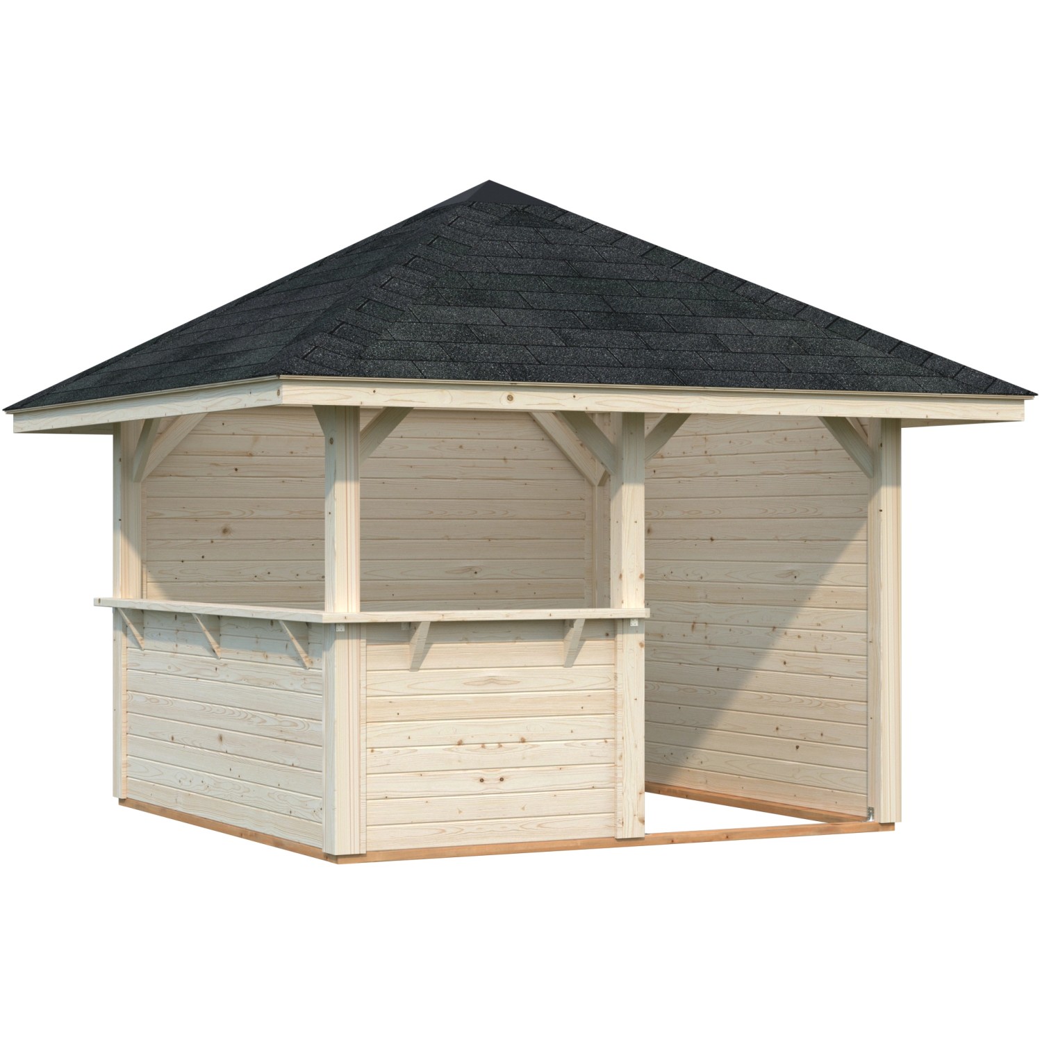 Palmako Holz-Pavillon Bianca 8,3 m² Set 3 Tansparent Tauchgrundiert Palmako Holz-Pavillon Bianca 8,3 m² Set 3 Tansparent Tauchgrundiert von Palmako