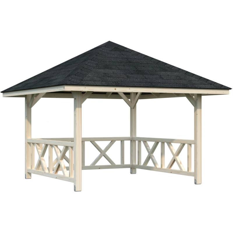 Palmako Holz-Pavillon Bianca 8,3 m² Set 1 Natur / Unbehandelt Palmako Holz-Pavillon Bianca 8,3 m² Set 1 Natur / Unbehandelt von Palmako