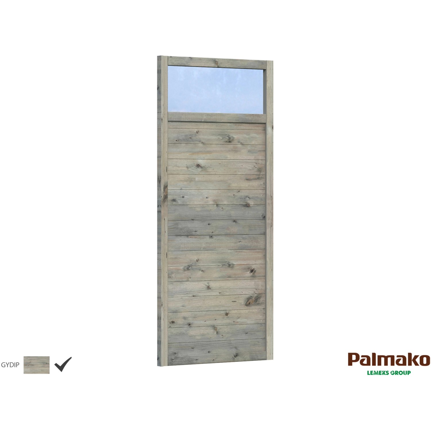 Palmako Holzelement für Holz-Pavillon Lucy Grau tauchgrundiert 103 cm x 230 cm von Palmako