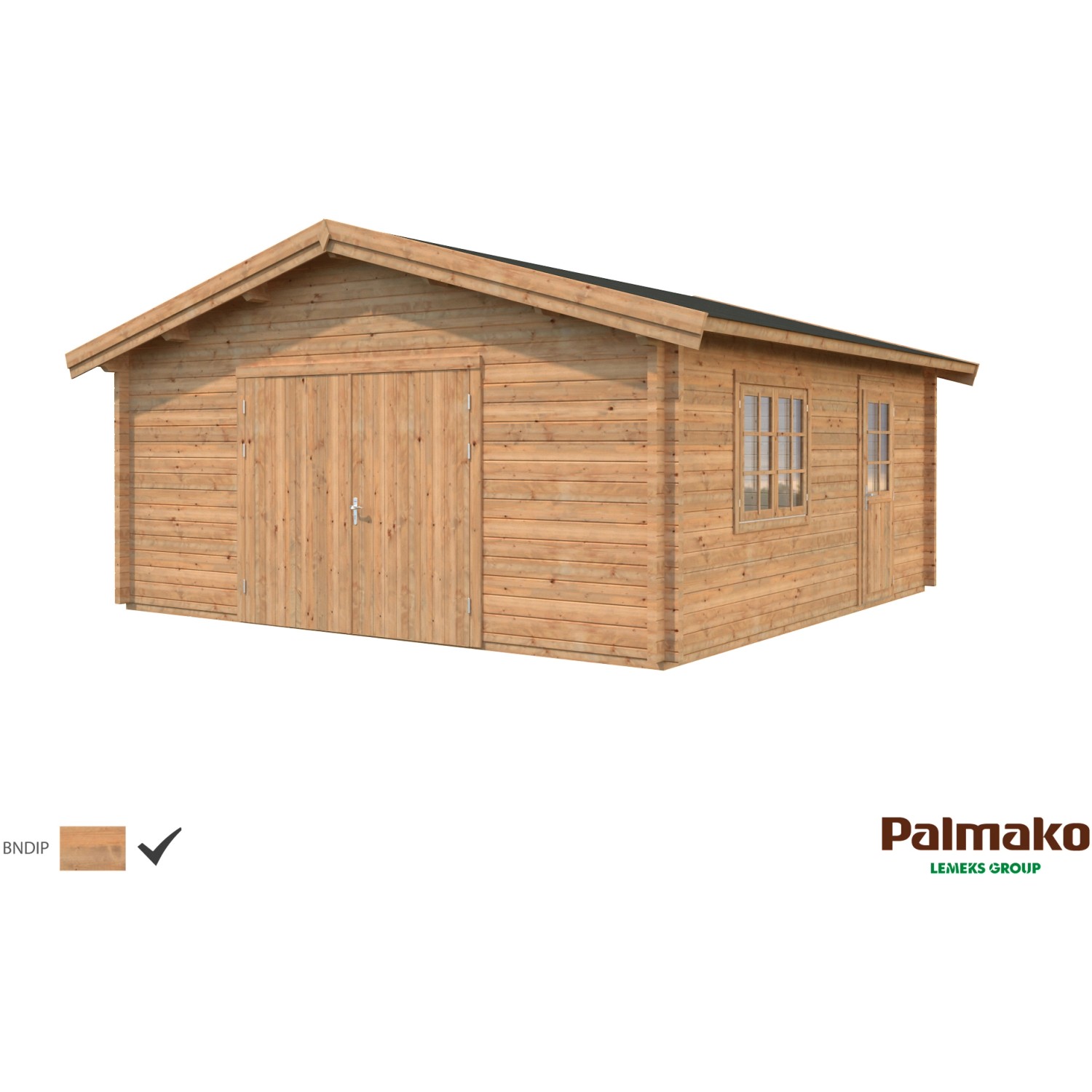Palmako Holzgarage Roger mit Holztor Braun tauchgrundiert 540 cm x 540 cm Palmako Holzgarage Roger mit Holztor Braun tauchgrundiert 540 cm x 540 cm von Palmako