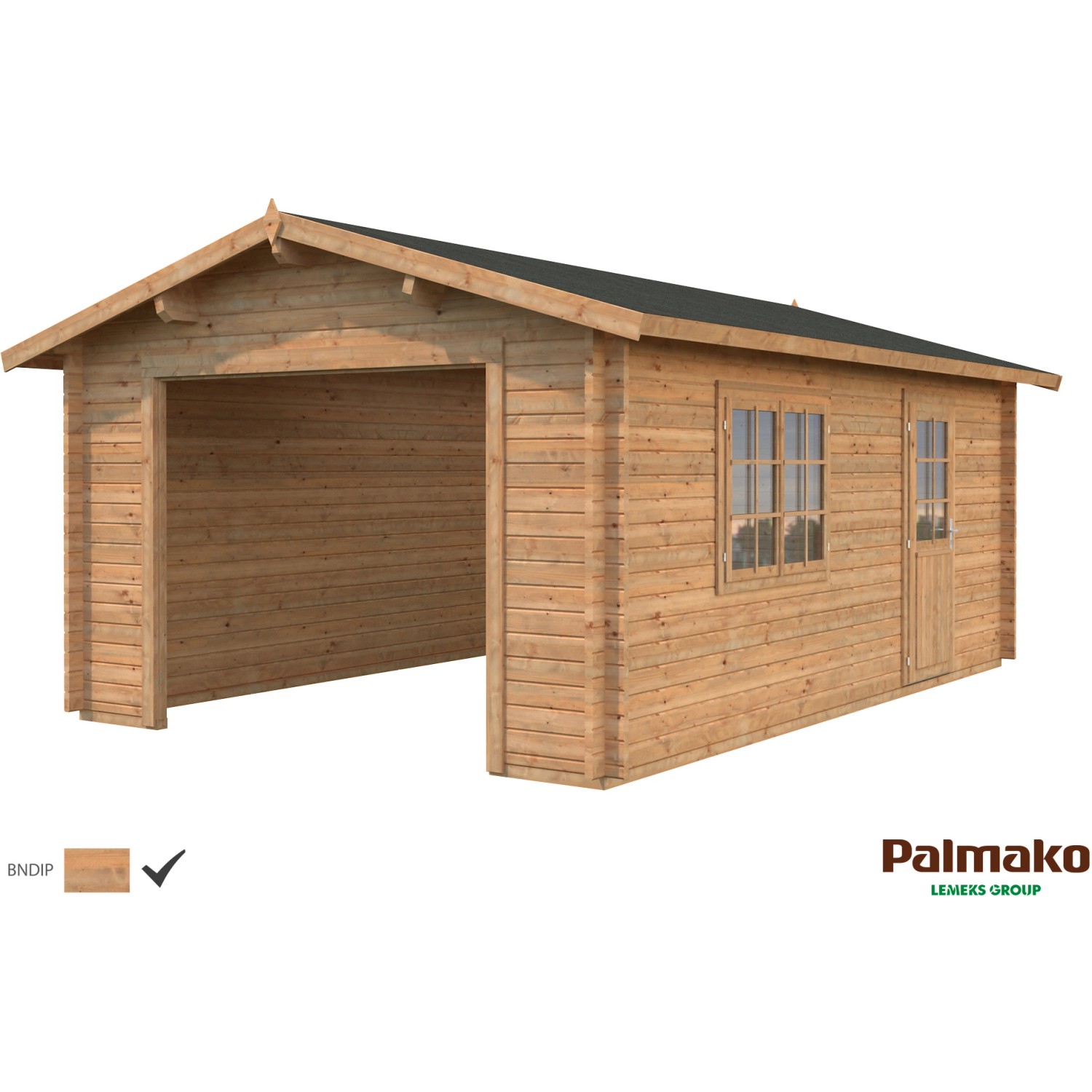 Palmako Holzgarage Roger ohne Tor Braun tauchgrundiert 360 cm x 550 cm Palmako Holzgarage Roger ohne Tor Braun tauchgrundiert 360 cm x 550 cm von Palmako