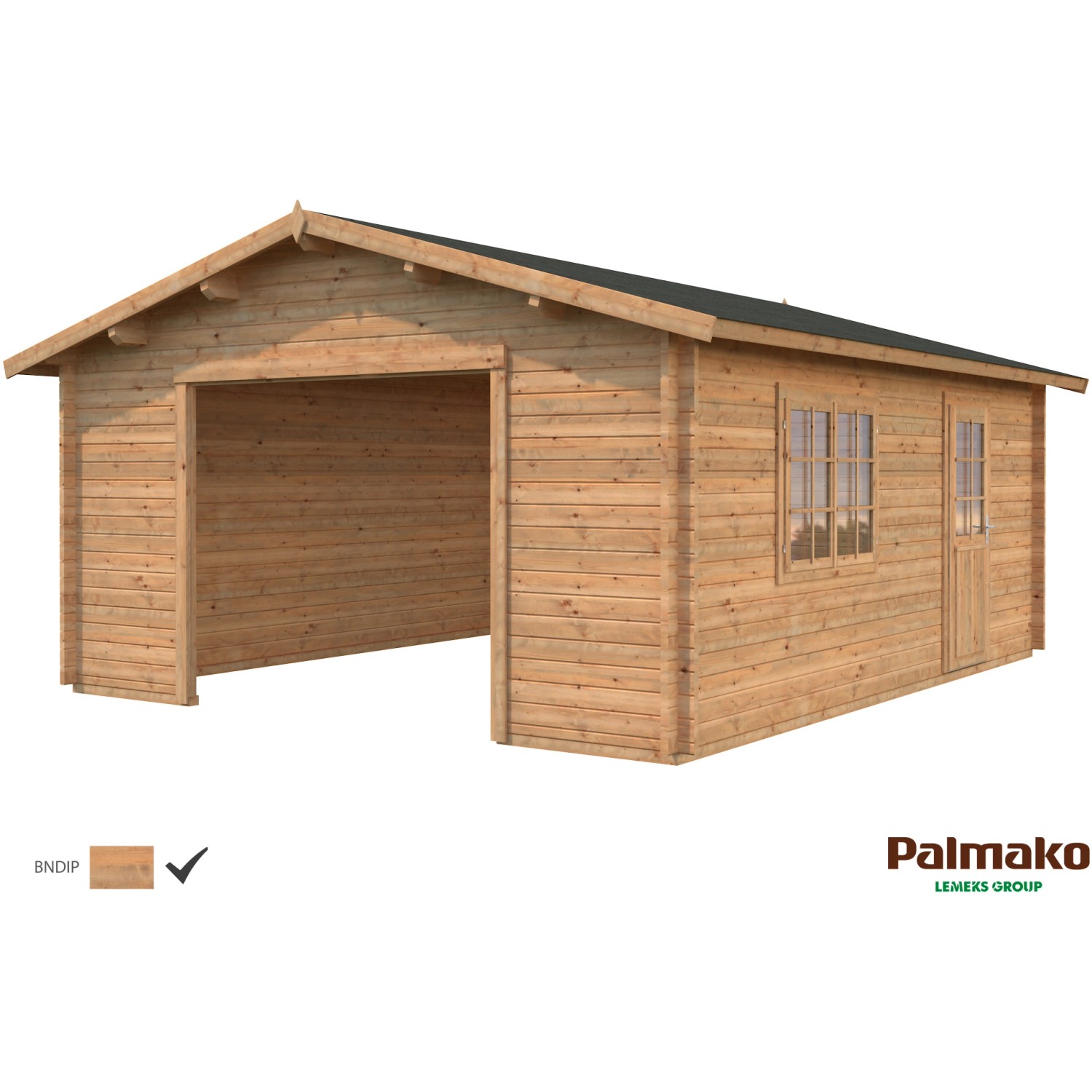 Palmako Holzgarage Roger ohne Tor Braun tauchgrundiert 450 cm x 550 cm Palmako Holzgarage Roger ohne Tor Braun tauchgrundiert 450 cm x 550 cm von Palmako