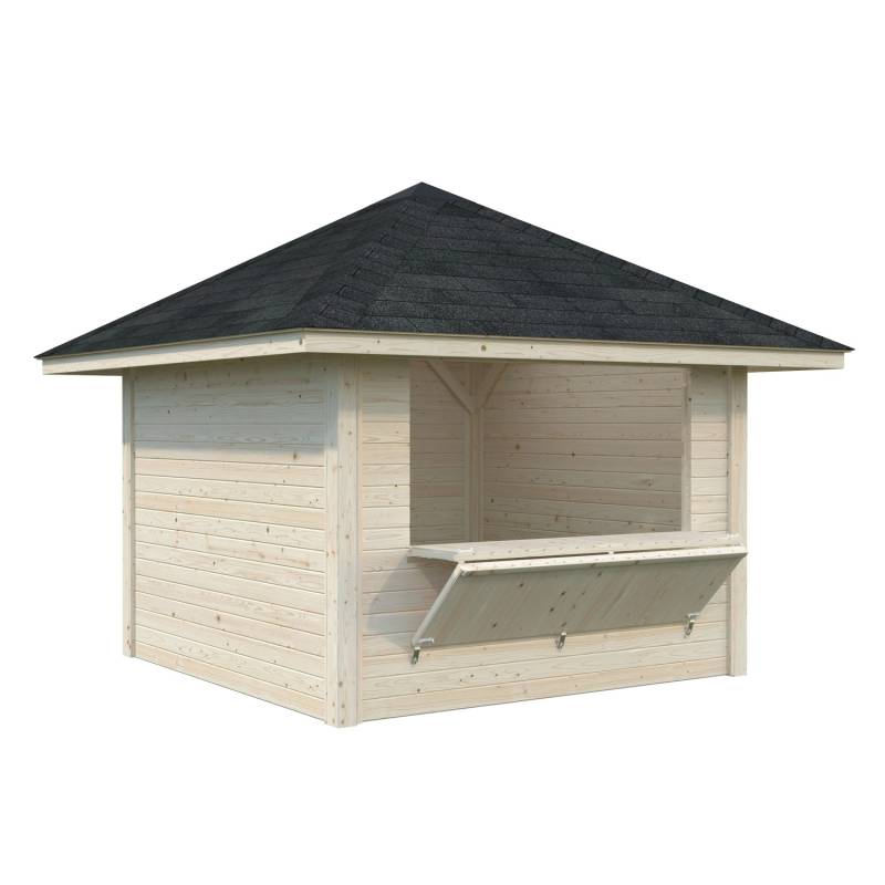 Palmako Marktstand Bianca Set104 Transparent Tauchgrundiert 300 cm x 300 cm FSC® von Palmako