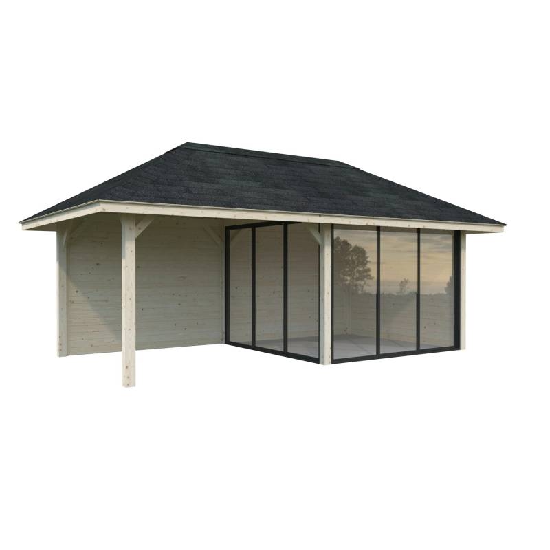 Palmako Pavillon Bianca Set205 Slide Transparent 588 cm x 300 cm FSC® von Palmako
