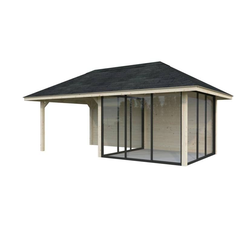 Palmako Pavillon Bianca Set206 Slide Naturbelassen 588 cm x 300 cm FSC® von Palmako