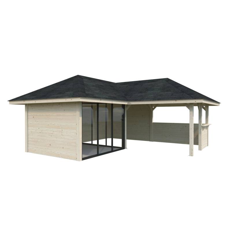 Palmako Pavillon Bianca Set209 Slide Naturbelassen 588 cm x 588 cm FSC® von Palmako
