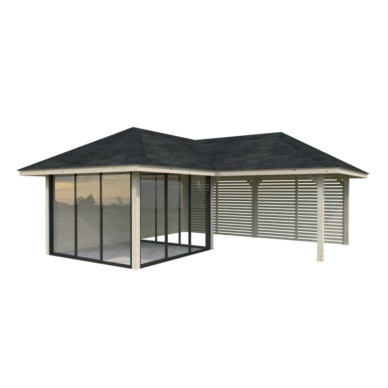 Palmako Pavillon Bianca Set211 Slide Transparent 588 cm x 588 cm FSC® von Palmako