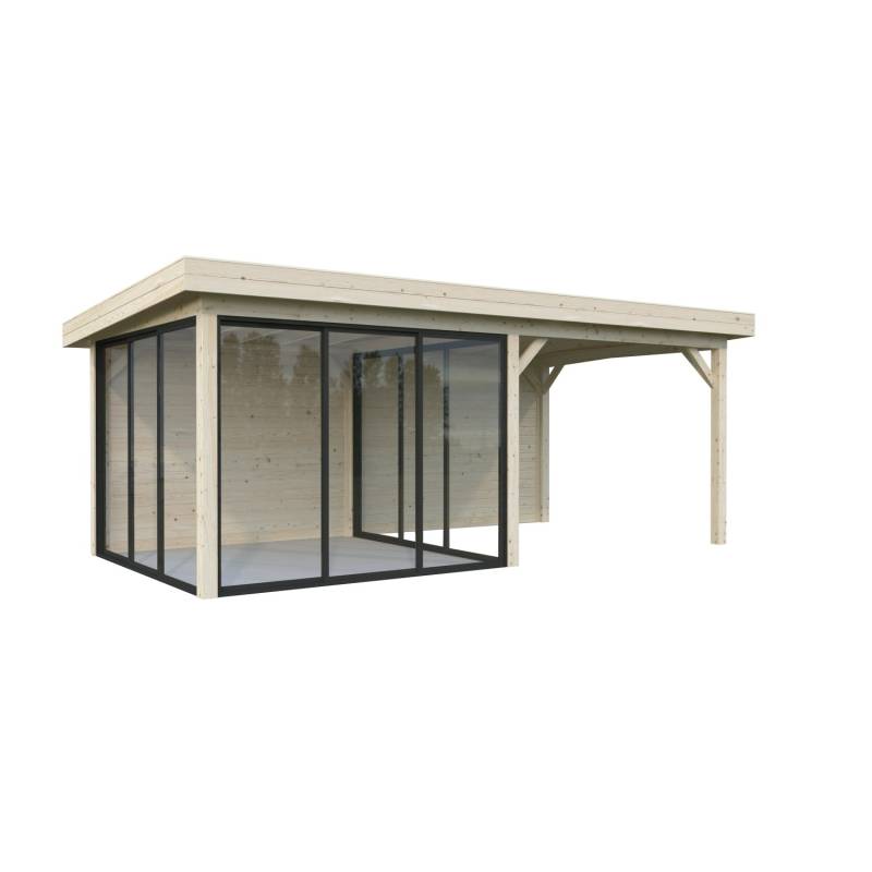 Palmako Pavillon Lenna Set 406 Slide Naturbelassen 588 cm x 300 cm FSC® von Palmako