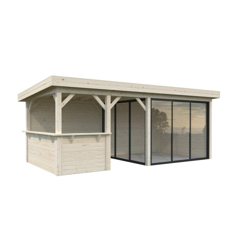 Palmako Pavillon Lenna Set 407 Slide Transparent 588 cm x 300 cm FSC® von Palmako