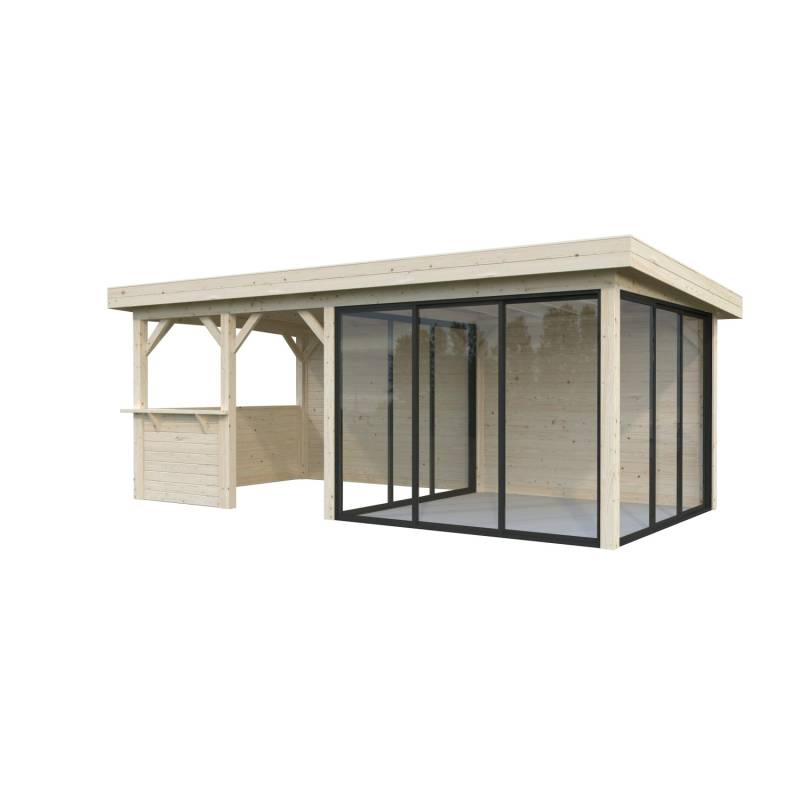 Palmako Pavillon Lenna Set 408 Slide Transparent 588 cm x 300 cm FSC® von Palmako