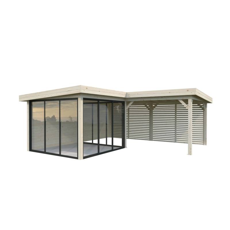 Palmako Pavillon Lenna Set 411 Slide Naturbelassen 588 cm x 588 cm FSC® von Palmako