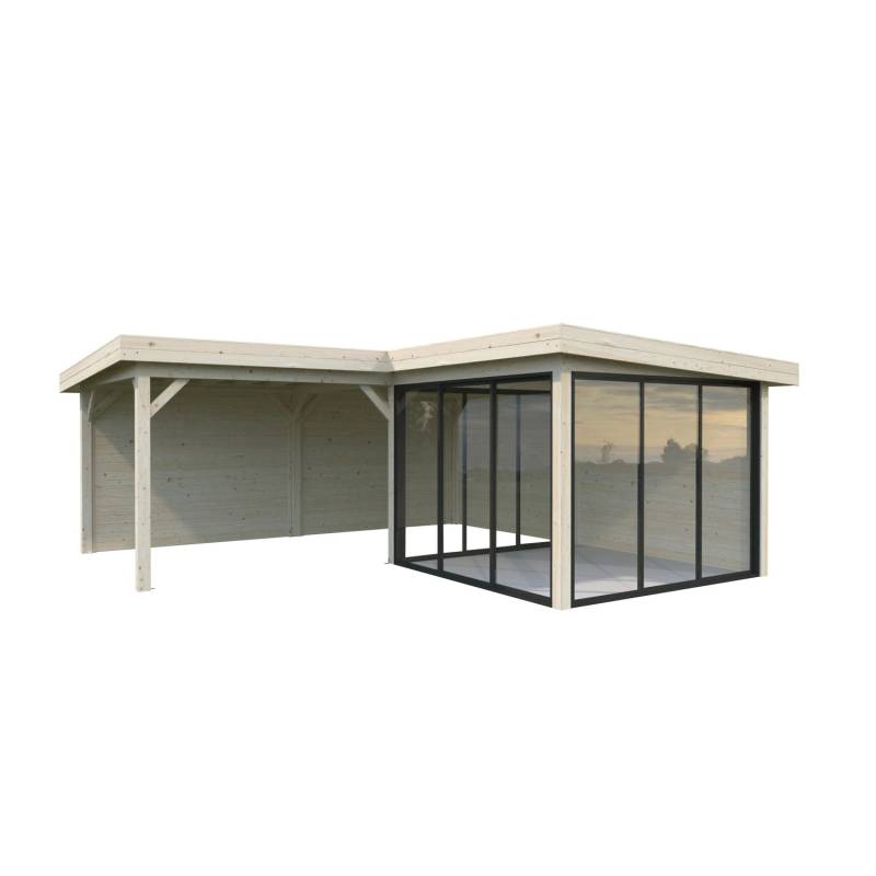 Palmako Pavillon Lenna Set 412 Slide Naturbelassen 588 cm x 588 cm FSC® von Palmako