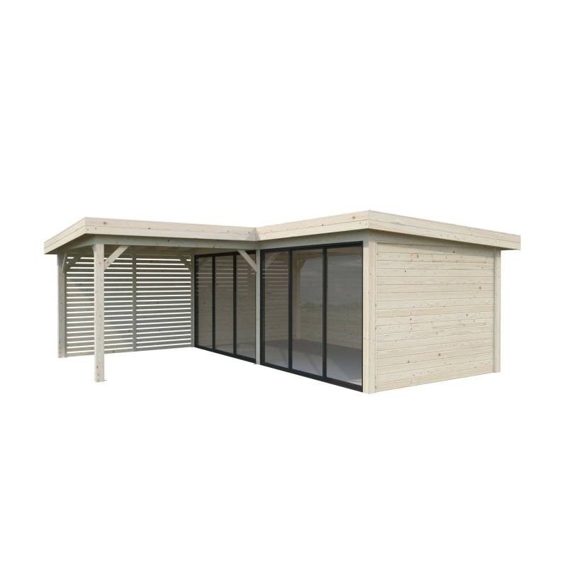 Palmako Pavillon Lenna Set 413 Slide Naturbelassen 588 cm x 588 cm FSC® von Palmako