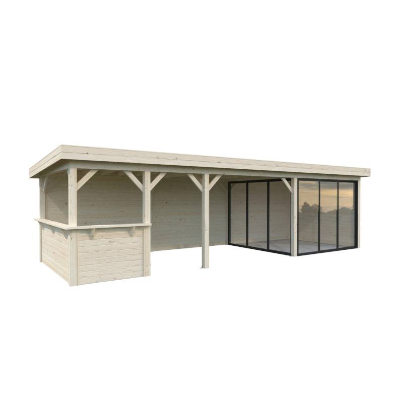 Palmako Pavillon Lenna Set 415 Slide Transparent 876 cm x 300 cm FSC® von Palmako