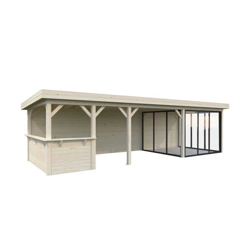 Palmako Pavillon Lenna Set 416 Slide Transparent 876 cm x 300 cm FSC® von Palmako