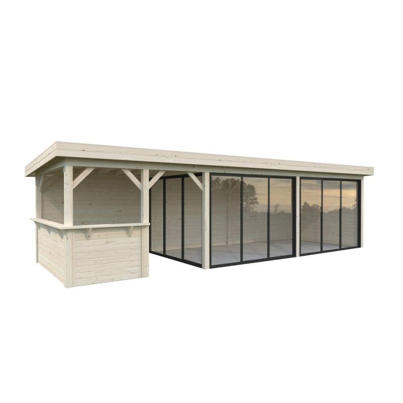 Palmako Pavillon Lenna Set 419 Slide Transparent 876 cm x 300 cm FSC® von Palmako
